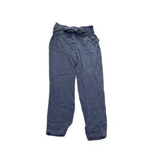 Shine star belted blue/gray pants
